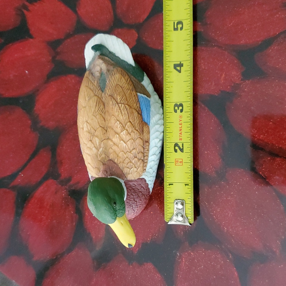 VTG Lefton Mallard Duck Figurine Nest Egg Collection Hand Painted 5.5 x 2